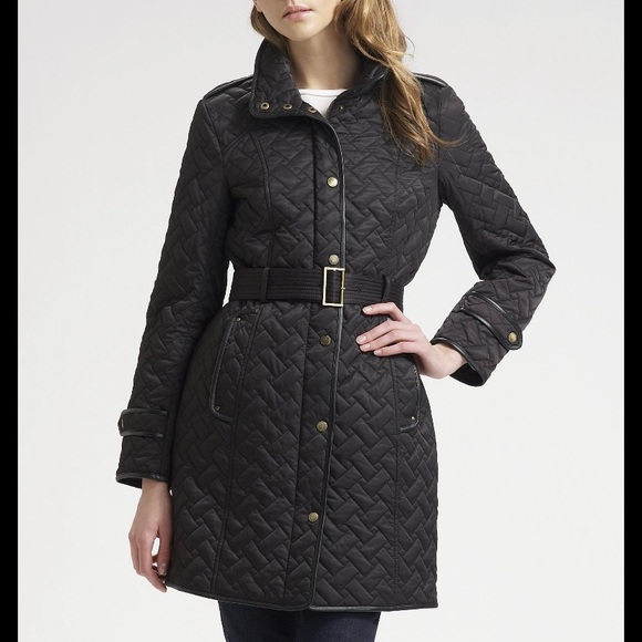 Cole Haan Midi Quilted Jacket - Picture 1 of 13
